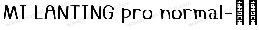 MI LANTING pro normal字体转换